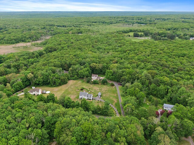 273 New London Rd, Colchester, CT 06415 - aerial view of property and surrounding area featuring a forest
