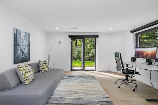 23 Wyndover Ln N, Stamford, CT 06902 - office space with light wood-type flooring, recessed lighting, and baseboards