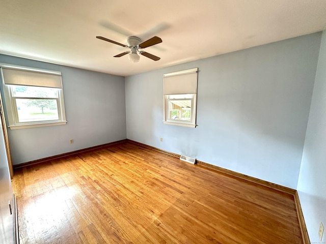 107 Montemerlo Ave, Windsor Locks, CT 06096 - unfurnished room featuring light wood-type flooring, ceiling fan, and baseboards