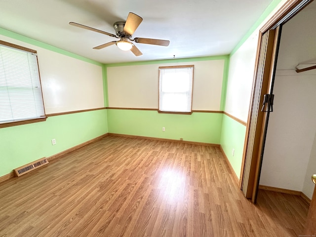 107 Montemerlo Ave, Windsor Locks, CT 06096 - unfurnished room featuring light wood finished floors, a ceiling fan, and baseboards