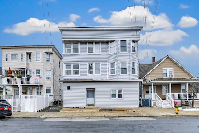 67 Ash St, Bridgeport, CT 06605 - view of property featuring covered porch