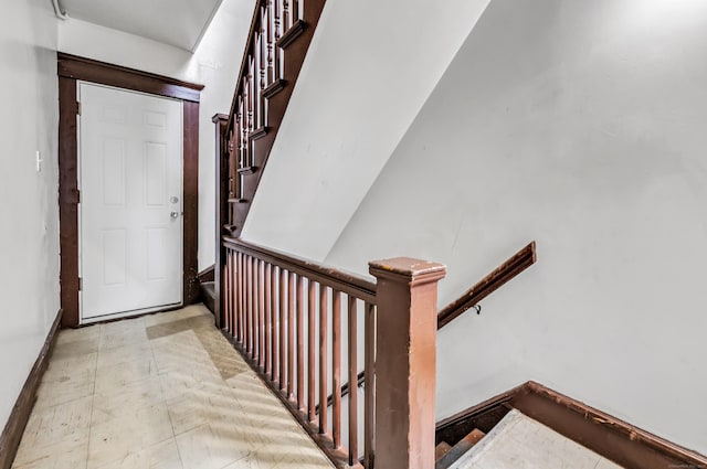 67 Ash St, Bridgeport, CT 06605 - stairway with baseboards