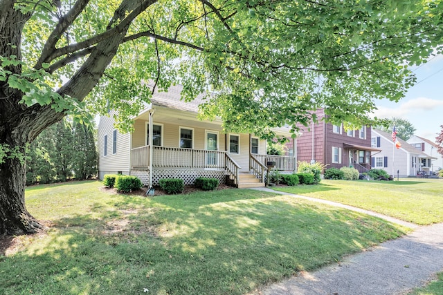 855 Stratford Rd, Stratford, CT 06615 - view of front of house featuring covered porch and a front yard