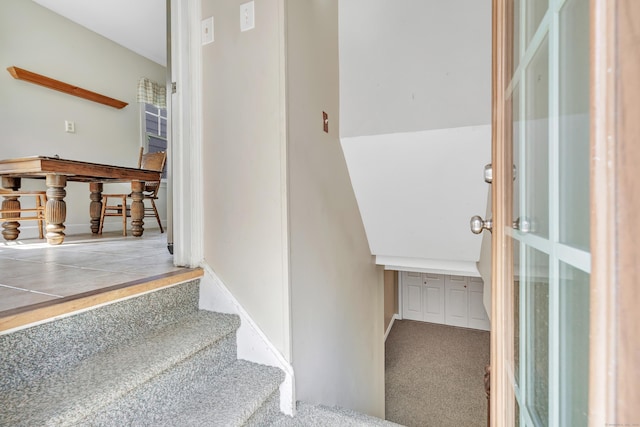 855 Stratford Rd, Stratford, CT 06615 - stairs featuring carpet