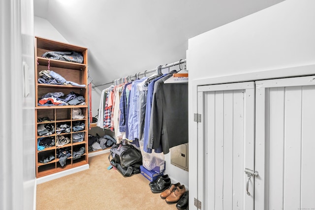 855 Stratford Rd, Stratford, CT 06615 - walk in closet featuring carpet flooring and lofted ceiling