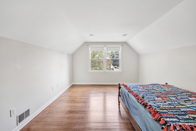 855 Stratford Rd, Stratford, CT 06615 - bedroom featuring wood finished floors and lofted ceiling