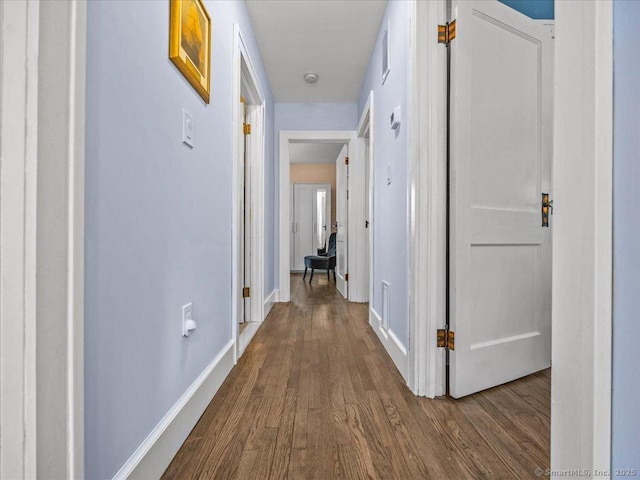 102 Columbus Ave, Meriden, CT 06451 - hallway featuring dark wood finished floors and baseboards