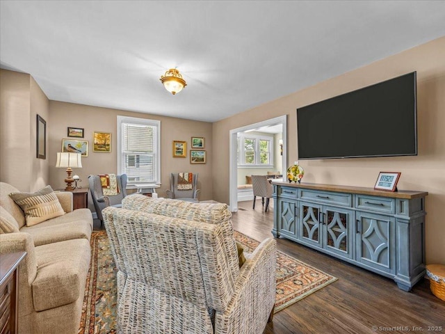 102 Columbus Ave, Meriden, CT 06451 - living area with dark wood finished floors