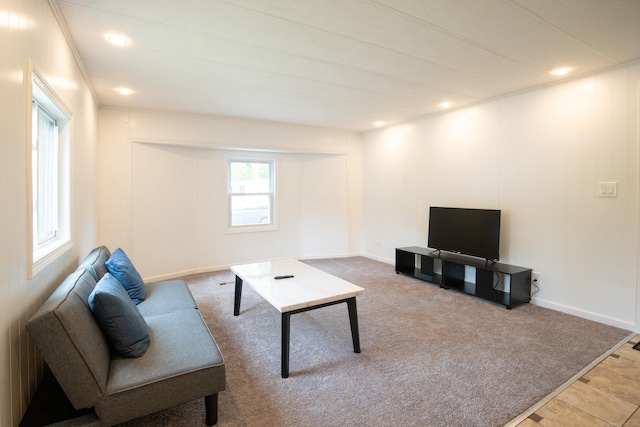 45 Twin Oaks Ln, Danbury, CT 06810 - living area with carpet floors and recessed lighting