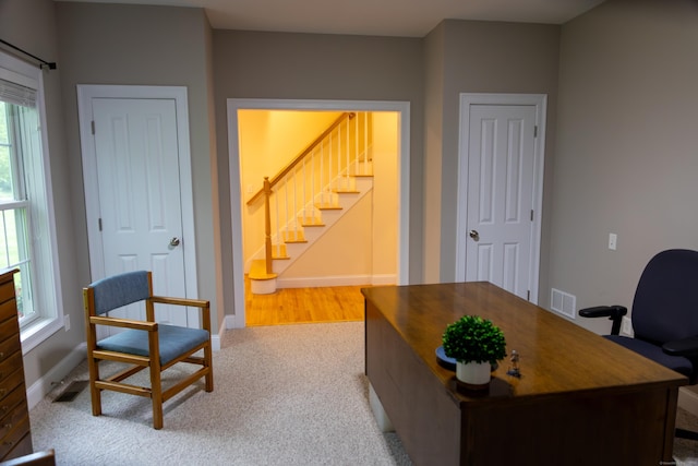 116 Case St, Canton, CT 06019 - office area featuring baseboards and carpet floors