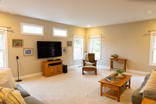 116 Case St, Canton, CT 06019 - living area featuring light colored carpet and baseboards