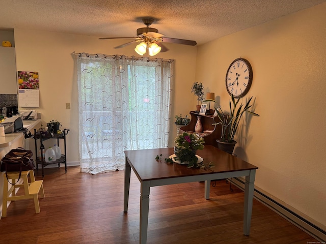 925 Oronoke Rd Unit 26F, Waterbury, CT 06708 - foyer with a ceiling fan, a textured ceiling, and wood finished floors