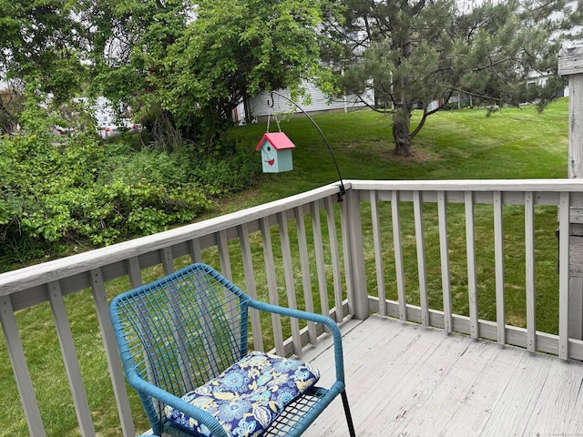925 Oronoke Rd Unit 26F, Waterbury, CT 06708 - wooden terrace featuring a yard