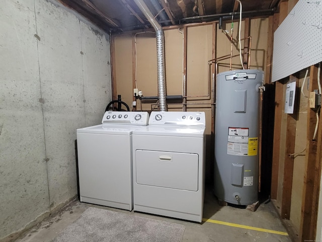 213 Baxter Rd Apt D, Mansfield, CT 06268 - washroom with water heater and washing machine and clothes dryer