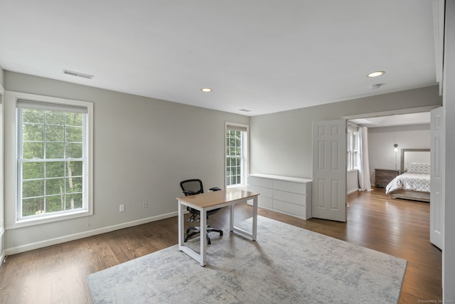 41 Leeward Ln, Groton, CT 06340 - office space with wood finished floors, baseboards, and recessed lighting