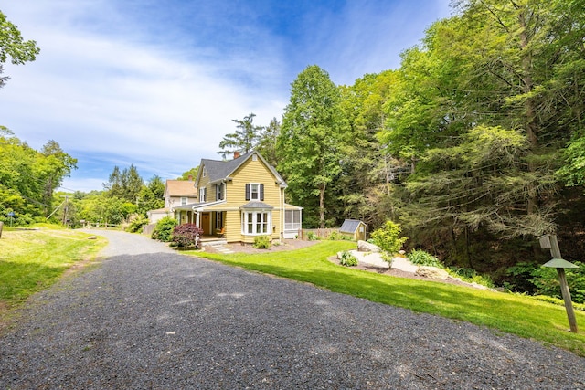 127 Matson Hill Rd, Glastonbury, CT 06073 - view of front of property featuring a front yard