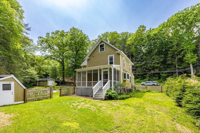 127 Matson Hill Rd, Glastonbury, CT 06073 - back of property featuring a sunroom