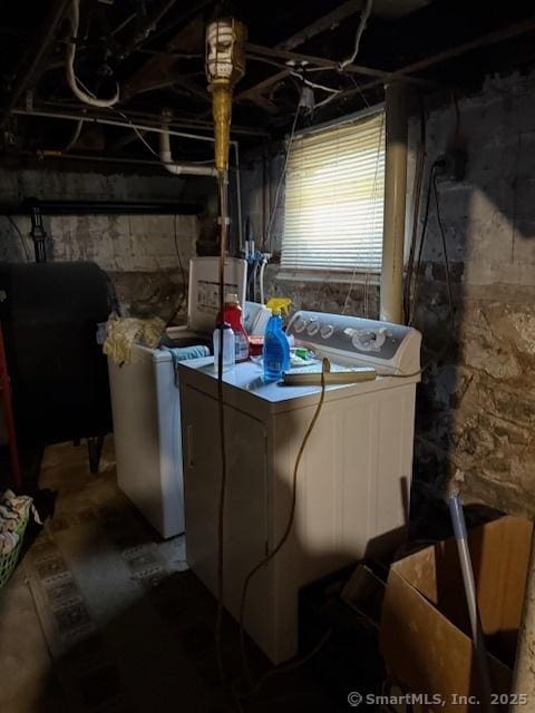 11 Deerfield St, East Haven, CT 06512 - basement featuring heating fuel and washer and clothes dryer