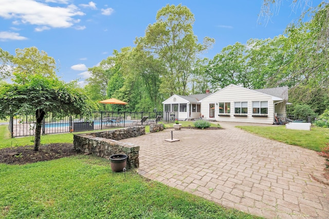 44 Josies Ring Rd, Monroe, CT 06468 - back of house featuring a patio area and a chimney