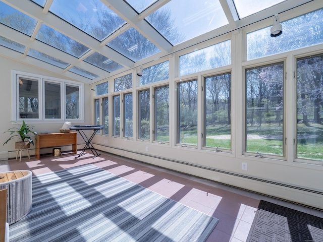 27 Powderhorn Dr, Ridgefield, CT 06877 - sunroom / solarium featuring tile patterned flooring and vaulted ceiling