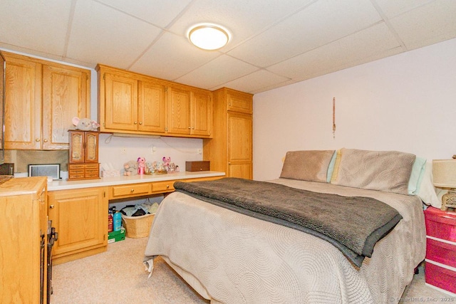 37 Sage Dr, Berlin, CT 06037 - bedroom featuring a drop ceiling and light carpet