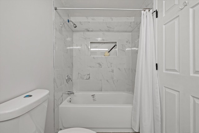 34 Pleasant St Unit 6, Plainfield, CT 06374 - full bathroom featuring toilet and shower / bath combo with shower curtain