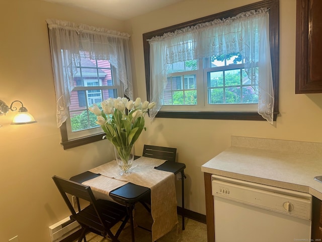 415 Lady Bug Ln Unit 415, Vernon, CT 06066 - dining space with a baseboard radiator and baseboards