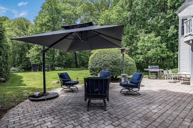 12 Stanton Ct, Madison, CT 06443 - view of patio featuring grilling area