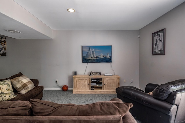 12 Stanton Ct, Madison, CT 06443 - carpeted living area with baseboards and recessed lighting