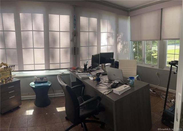 665 W Main St, West Haven, CT 06516 - tiled office space with baseboards
