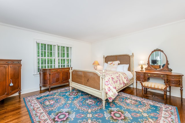 37 Salisbury Rd, Darien, CT 06820 - bedroom featuring wood finished floors and ornamental molding