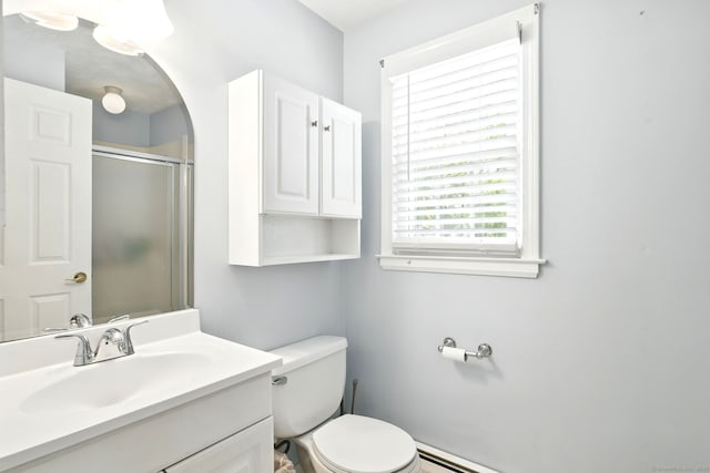 5 Crabapple Rd, Windsor, CT 06095 - bathroom featuring toilet, vanity, and a stall shower