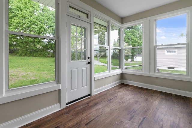 24 Manning St, New Fairfield, CT 06812 - unfurnished sunroom featuring baseboards, wood finished floors, and healthy amount of natural light
