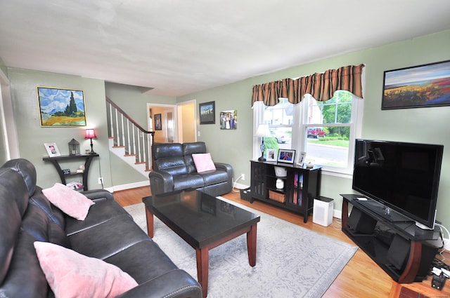 89 Bigelow St, Manchester, CT 06040 - living area with stairs and wood finished floors