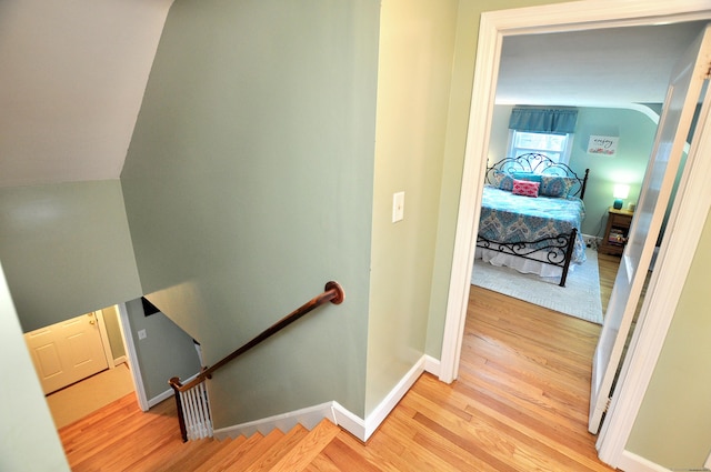 89 Bigelow St, Manchester, CT 06040 - stairs with wood finished floors and baseboards