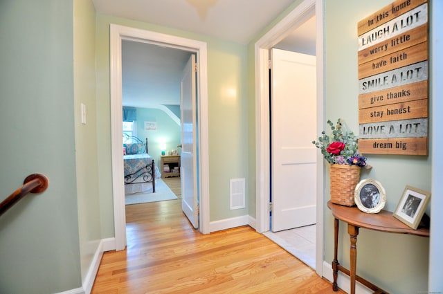89 Bigelow St, Manchester, CT 06040 - hall with light wood-style flooring and baseboards