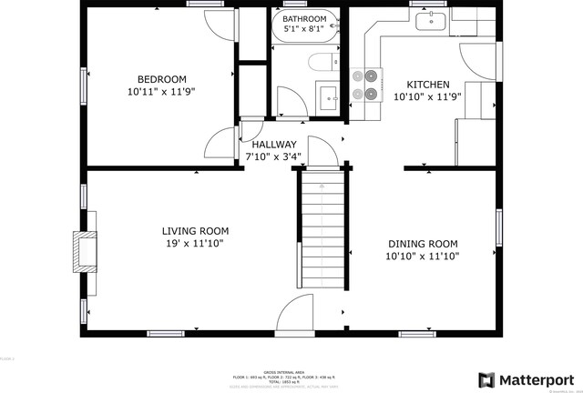 77 Hemlock St, Manchester, CT 06040 - floor plan / room layout