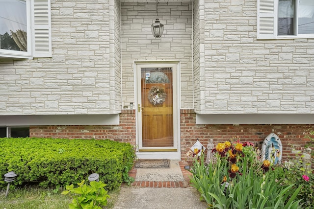 15 Amherst Pl, Stamford, CT 06902 - view of exterior entry with brick siding