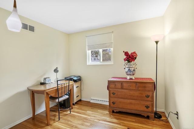 15 Amherst Pl, Stamford, CT 06902 - home office featuring light wood-type flooring and baseboards