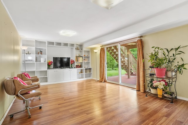 15 Amherst Pl, Stamford, CT 06902 - living room featuring light wood-type flooring