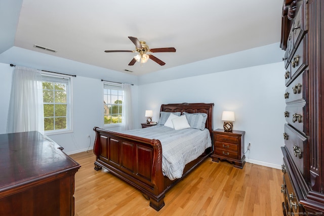 125 Longview Dr, Stratford, CT 06614 - bedroom with light wood finished floors, baseboards, and a ceiling fan