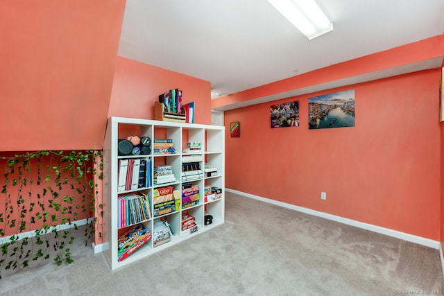 125 Longview Dr, Stratford, CT 06614 - recreation room featuring carpet floors and baseboards
