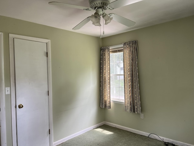 284 Gilbert Ave, Winchester, CT 06098 - empty room with a ceiling fan, carpet, and baseboards