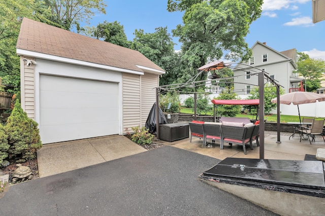 16 Hodge Ave, Ansonia, CT 06401 - garage with asphalt driveway