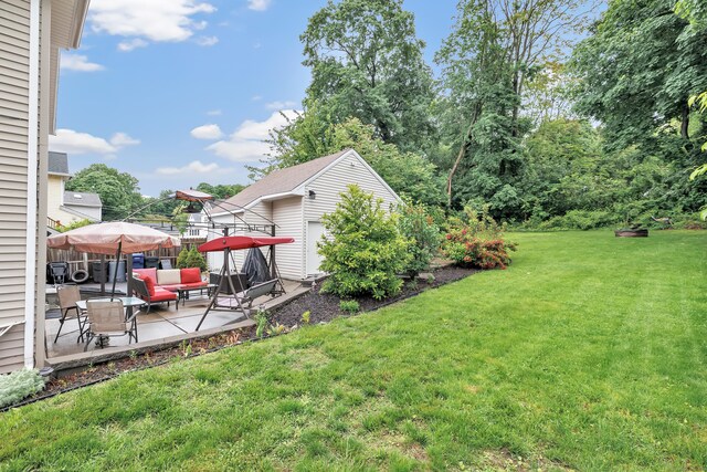 16 Hodge Ave, Ansonia, CT 06401 - view of green lawn featuring a patio area and outdoor lounge area