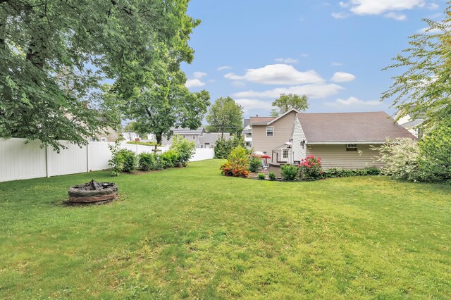 16 Hodge Ave, Ansonia, CT 06401 - view of yard with a fire pit