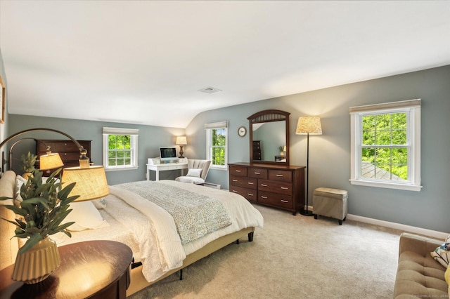 8 Buttonwood Dr, Simsbury, CT 06070 - bedroom with light colored carpet and lofted ceiling