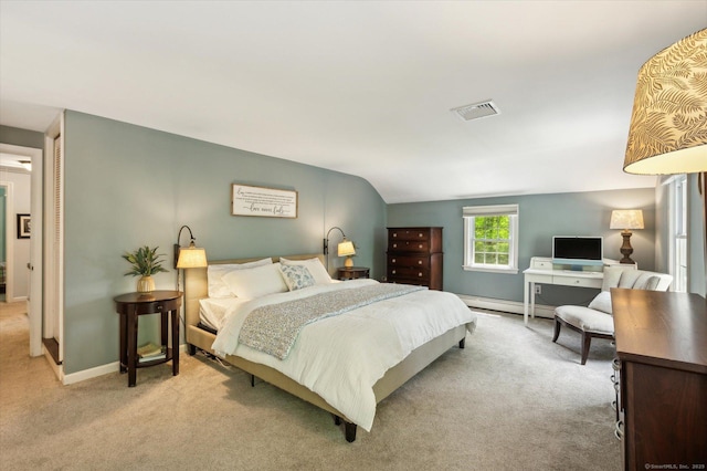 8 Buttonwood Dr, Simsbury, CT 06070 - carpeted bedroom with a baseboard heating unit and baseboards