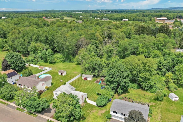 8 High Meadow Ln, Enfield, CT 06082 - aerial view of a heavily wooded area