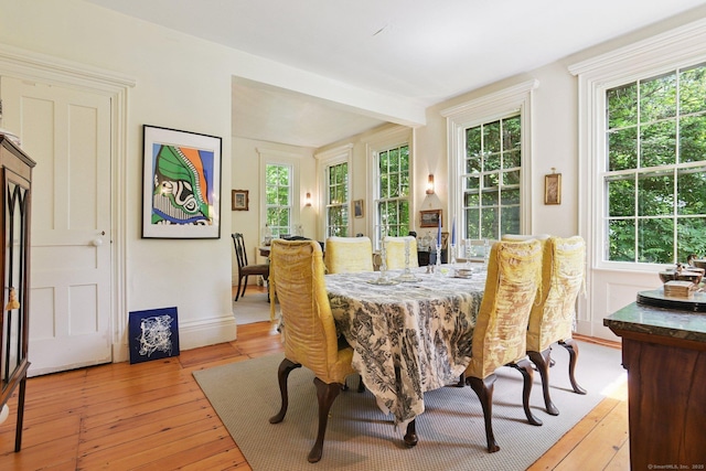 2 Summit St, Stonington, CT 06378 - dining space with healthy amount of natural light and light wood-style flooring